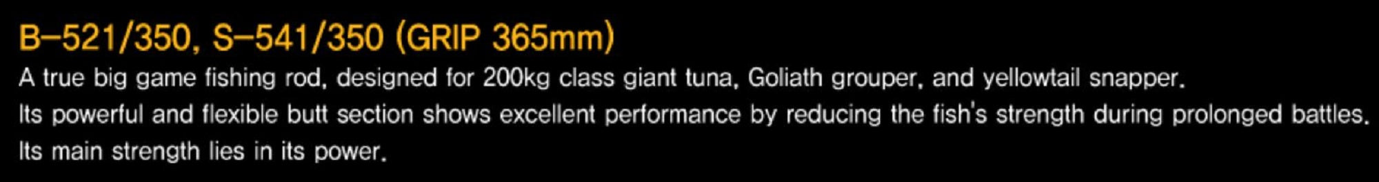 NS Black Hole Rod Spinning Boca Big Line Jigging S-541/350 (6585)